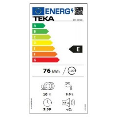 Teka DFI44800 Πλήρως Εντοιχιζόμενο Πλυντήριο Πιάτων για 10 Σερβίτσια Π44.8xY86.5εκ.